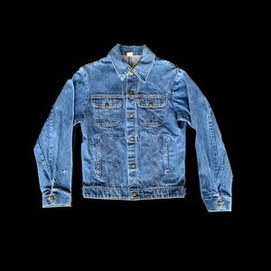 Vintage Jean Denim Trucker Jacket Size M